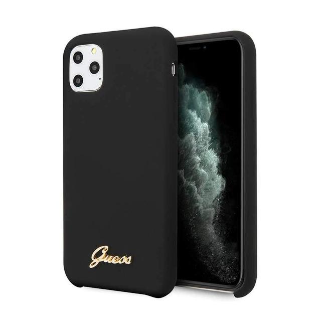 guess vintage logo silicone case for iphone 11 pro max black - SW1hZ2U6NTA3ODE=