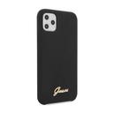 guess vintage logo silicone case for iphone 11 pro max black - SW1hZ2U6NTA3ODQ=