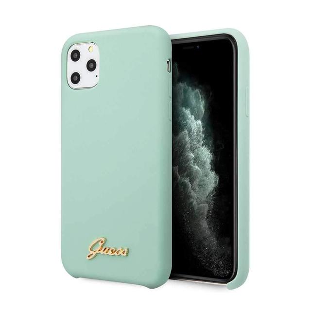 guess vintage logo silicone case for iphone 11 pro max green - SW1hZ2U6NTA3OTk=