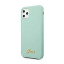 guess vintage logo silicone case for iphone 11 pro max green - SW1hZ2U6NTA4MDA=