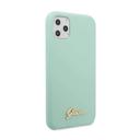 guess vintage logo silicone case for iphone 11 pro max green - SW1hZ2U6NTA4MDE=