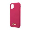 guess vintage logo silicone case for iphone 11 pro max burgundy - SW1hZ2U6NTA4MTM=