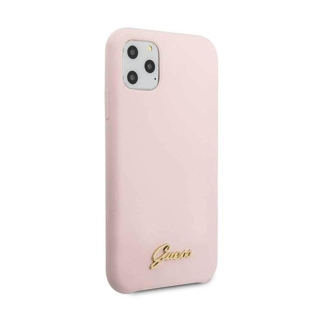guess vintage logo silicone case for iphone 11 pro light pink - SW1hZ2U6NTA4MjU=