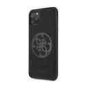 guess 4g tone logo silicon case for iphone 11 pro max black - SW1hZ2U6NTA4MzY=