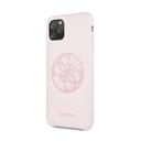 guess 4g tone logo silicon case for iphone 11 pro max light pink - SW1hZ2U6NTA4NDg=