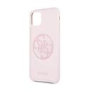 guess 4g tone logo silicon case for iphone 11 pro light pink - SW1hZ2U6NTA4NTU=