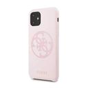 guess 4g tone logo silicon case for iphone 11 light pink - SW1hZ2U6NTA4NjA=