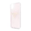 guess solid glitter triangle tpu case for iphone 11 pro max pink - SW1hZ2U6NTA4OTI=
