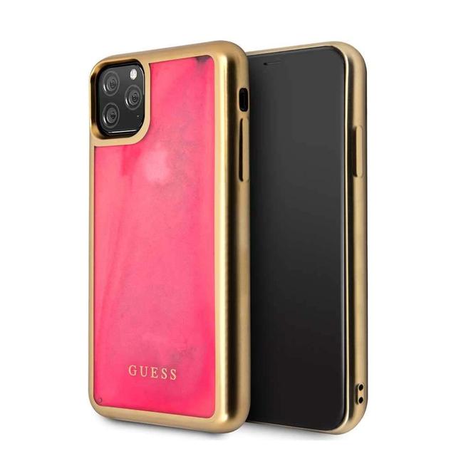 guess glow dark tpu case for apple iphone 11 pro matte gold blue - SW1hZ2U6NTE4MzM=