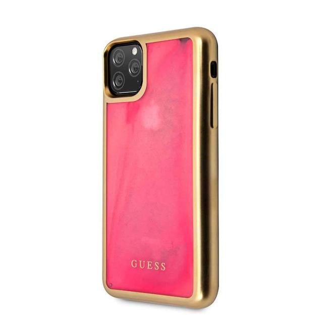guess glow dark tpu case for apple iphone 11 pro matte gold blue - SW1hZ2U6NTE4MzQ=