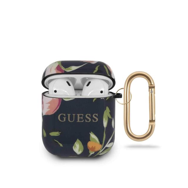 guess floral pattern no 3 tpu case for airpods 1 2 blue - SW1hZ2U6NjE4NjI=