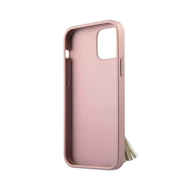 كفر Guess PC/TPU Saffaino Collection Hard Case w/ Ring Stand for iPhone 12 / 12 Pro (6.1") - Pink - SW1hZ2U6NzgxNjQ=