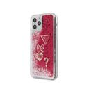 كفر Guess Liquid Glitter ``HEARTS`` Charms Hard Case for iPhone 12 Pro Max (6.7") - Rapsberry - SW1hZ2U6NzgyNDg=