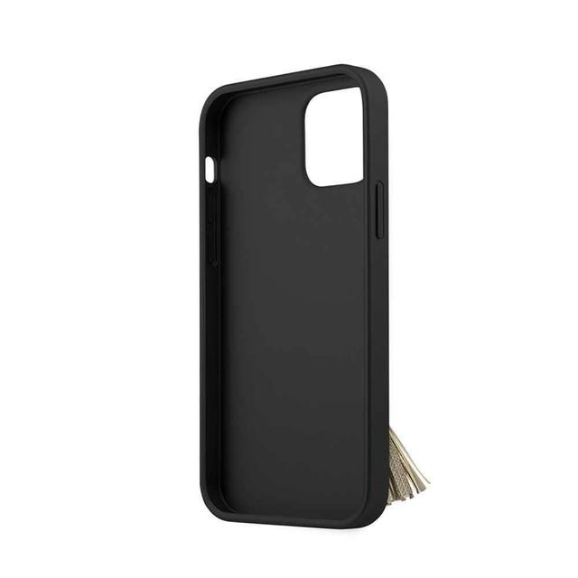كفر Guess PC/TPU Saffiano Collection Hard Case w/ Ring Stand for iPhone 12 Mini (5.4") - Black - SW1hZ2U6NzgyNjM=