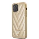 guess pu v quilted hard case for iphone 12 pro max 6 7 gold - SW1hZ2U6NzgyODE=