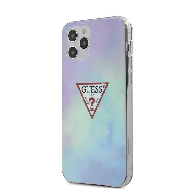 guess pc tpu tie and dye hard case for iphone 12 12 pro 6 1 blue - SW1hZ2U6Nzg0NTY=
