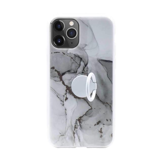 habitu marble case with ring for iphone 11 pro max arabescato - SW1hZ2U6NDI2Njk=