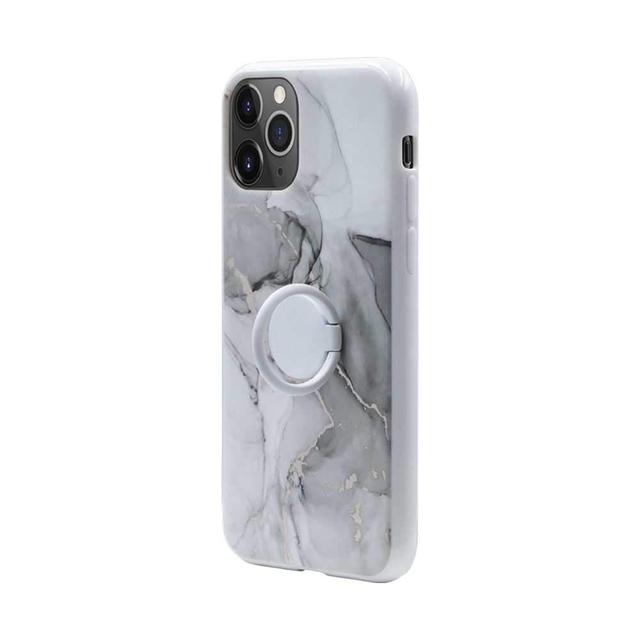 habitu marble case with ring for iphone 11 pro max arabescato - SW1hZ2U6NDI2NzA=