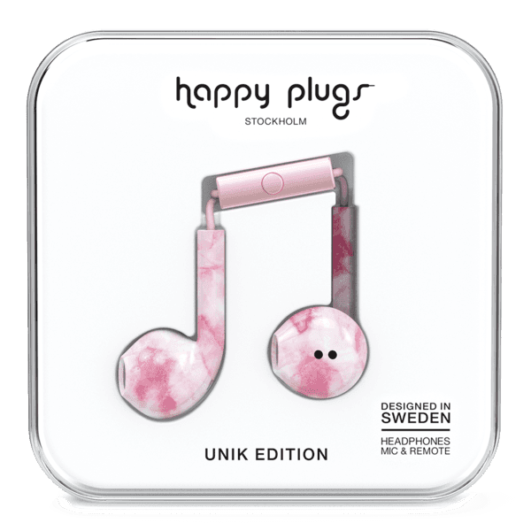 happy plugs earbud plus pink marble - SW1hZ2U6MzM2MTA=