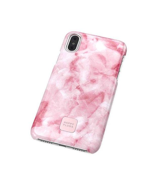 happy plugs slim case pink marble for iphone x - SW1hZ2U6MzUwODU=