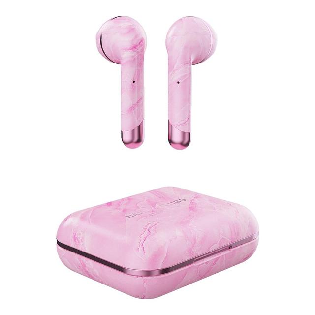 happy plugs air 1 true wireless earbuds limited edition pink marble - SW1hZ2U6NTY4NzI=