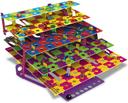 happy puzzle multi level snakes and ladders colorful indoor board classic game with twist of modern 3d w ladders to climb holes for snake bites kids adults family fun game w 5 unique levels - SW1hZ2U6NTY5MDM=