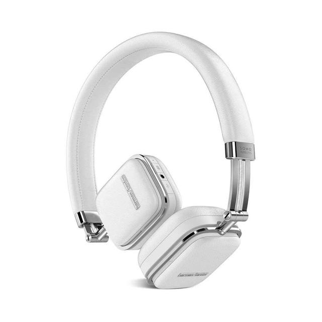 harman kardon soho bluetooth wireless on ear headset white - SW1hZ2U6NDc3MDA=