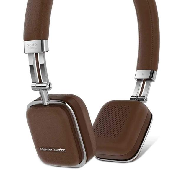harman kardon soho bluetooth wireless on ear headset brown - SW1hZ2U6NDc2OTg=
