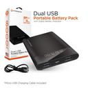 باور بانك HyperGear Universal Dual USB Portable Battery Pack - أسود - SW1hZ2U6NTY5OTk=