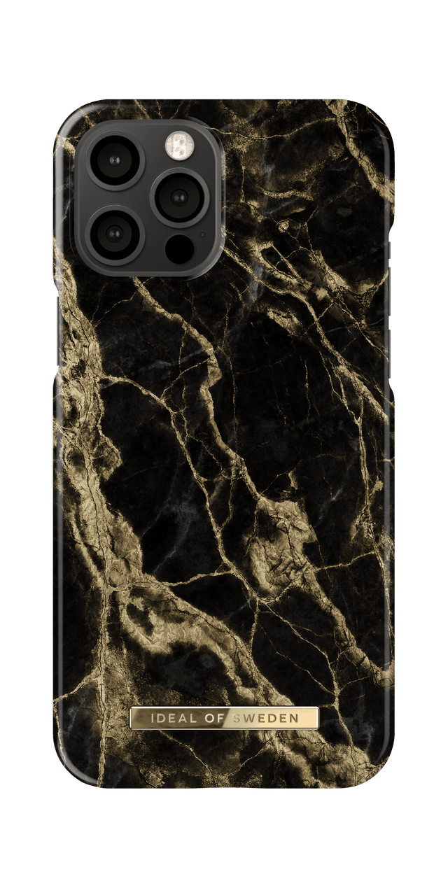ideal of sweden marble apple iphone 12 pro max case fashionable swedish design marble stone iphone back cover wireless charging compatible golden smoke marble - SW1hZ2U6NzE5MzY=