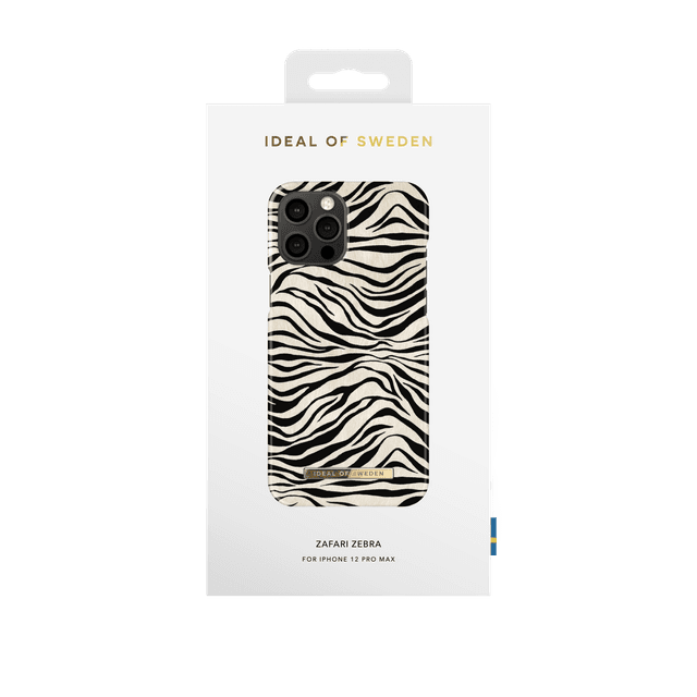 ideal of sweden zafari apple iphone 12 pro max case fashionable swedish design zebra print iphone back cover wireless charging compatible zafari zebra - SW1hZ2U6NzE5NDY=