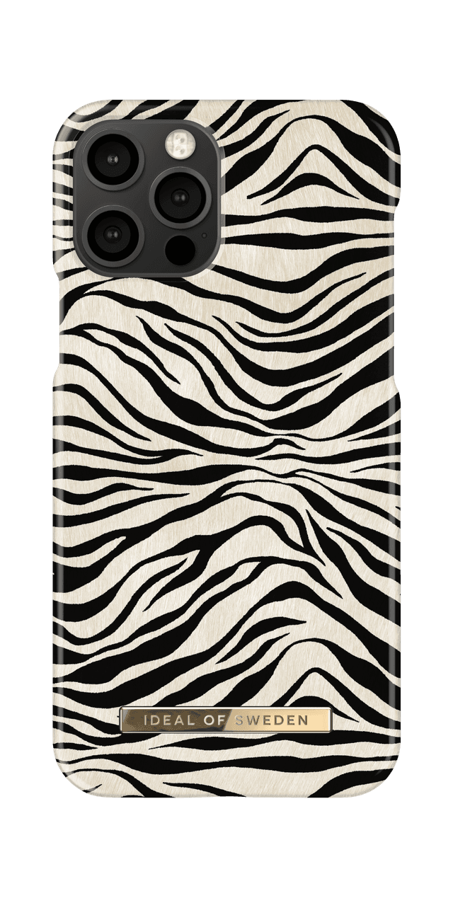 ideal of sweden zafari apple iphone 12 12 pro case fashionable swedish design zebra print iphone back cover wireless charging compatible zafari zebra - SW1hZ2U6NzE5NzI=
