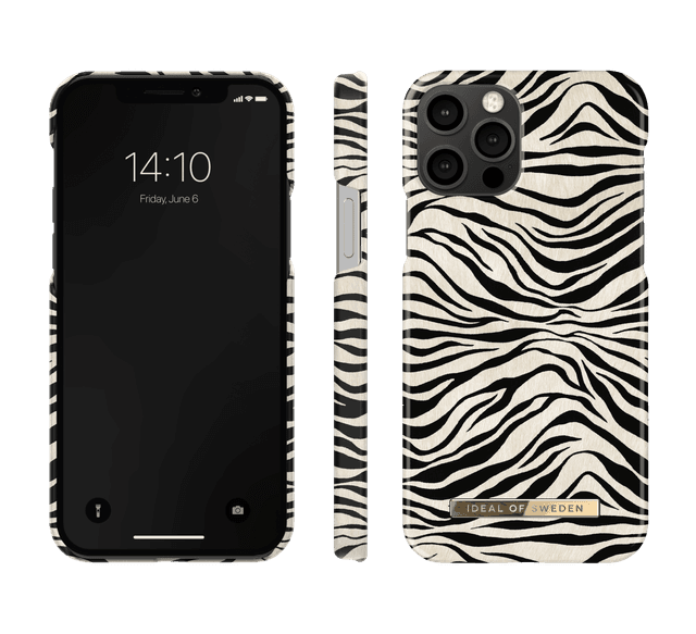 كفر iDeal of Sweden - ZAFARI Apple iPhone 12 Pro Case - Zafari Zebra - SW1hZ2U6NzE5NzM=