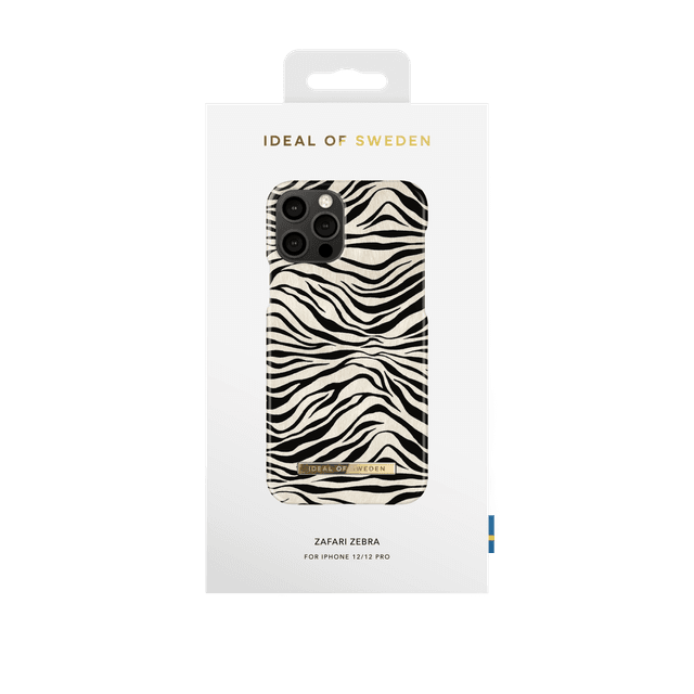 ideal of sweden zafari apple iphone 12 12 pro case fashionable swedish design zebra print iphone back cover wireless charging compatible zafari zebra - SW1hZ2U6NzE5NzQ=