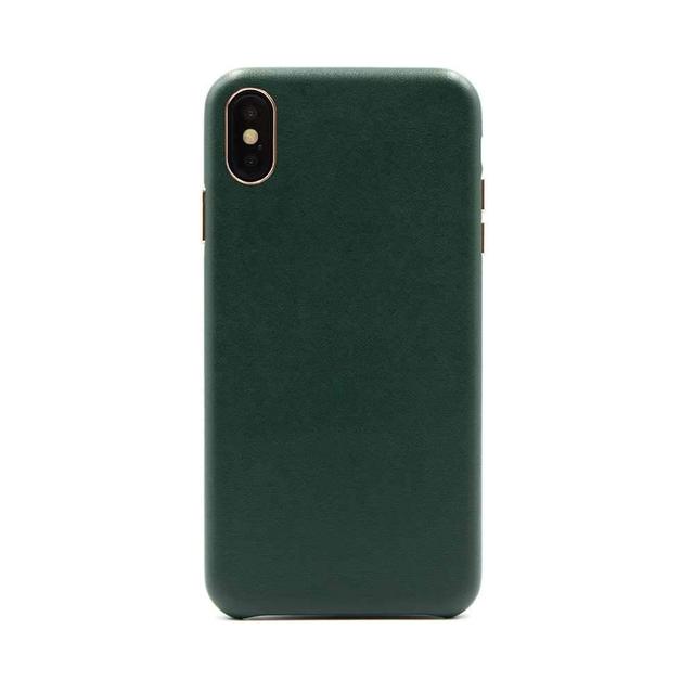 iguard by porodo classic leather back case for iphone 11 pro max green - SW1hZ2U6NDc3OTA=