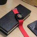 iguard by porodo leather watch band for apple watch 44mm 42mm red - SW1hZ2U6NDc4Njk=
