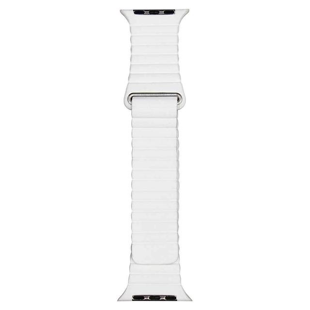 iguard by porodo leather watch band for apple watch 44mm 42mm white - SW1hZ2U6NDc4NTc=