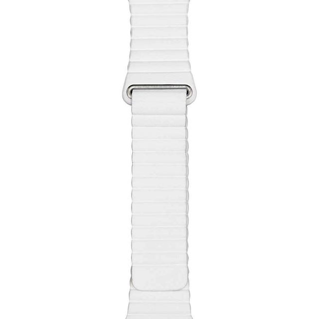iguard by porodo leather watch band for apple watch 44mm 42mm white - SW1hZ2U6NDc4NTg=