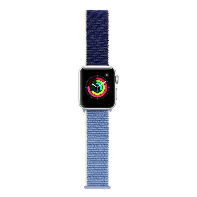 iguard by porodo nylon watch band for apple watch 44mm 42mm light blue - SW1hZ2U6NDI4ODI=