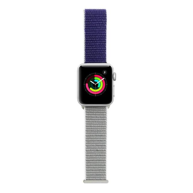 iguard by porodo nylon watch band for apple watch 44mm 42mm medium gray - SW1hZ2U6NDI4Nzk=