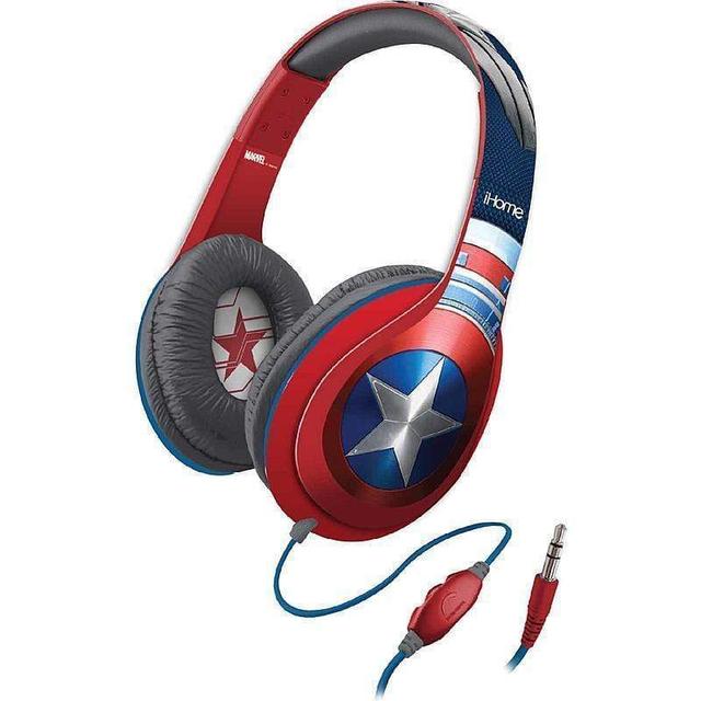 ihome kiddesigns over ear headphone with mic captain america - SW1hZ2U6MzQ4Mzk=