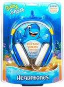 iHome kiddesigns baby shark wired headphones built in volume limiting feature for kid friendly safe listening adjustable headband 3 volume settings great stereo sound 3 5mm connectivity blue - SW1hZ2U6NTcyMDQ=