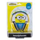 iHome kiddesigns minions the rise of gru wired headphones built in volume limiting feature for kid friendly safe listening adjustable 3 volume settings great stereo sound 3 5mm connectivity - SW1hZ2U6NTcyNDQ=