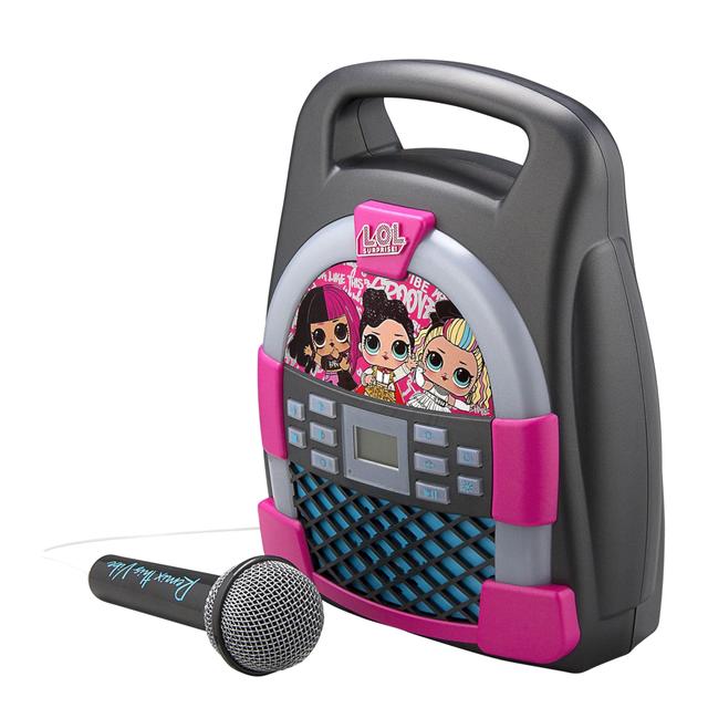 لعبة مكبر صوت بلوتوث مع ميكروفون سلكي للأطفال مع ذاكرة مدمجةKIDdesigns - LOL SURPRISE Bluetooth MP3 Sing Along Karaoke Machine - SW1hZ2U6NTcyMjc=