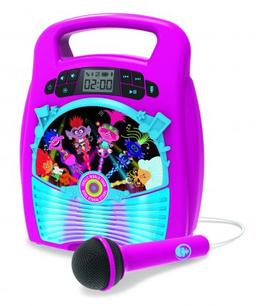 لعبة مكبر صوت بلوتوث مع ميكروفون للأطفال KIDdesigns - Trolls World Tour Bluetooth MP3