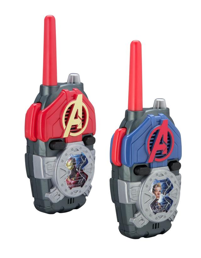 iHome kiddesigns avengers endgame frs walkie talkies with lights sounds kid friendly easy to use powerful 500ft range toys for kids adults family 2 way radio clear sound battery included - SW1hZ2U6NTcxOTA=