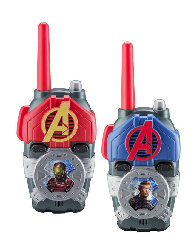 iHome kiddesigns avengers endgame frs walkie talkies with lights sounds kid friendly easy to use powerful 500ft range toys for kids adults family 2 way radio clear sound battery included - SW1hZ2U6NTcxOTE=