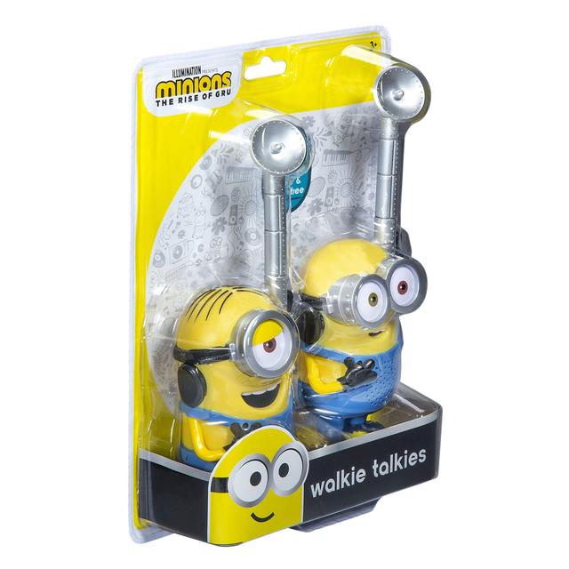 iHome kiddesigns minions frs walkie talkies with lights sounds kid friendly easy to use powerful 500ft range toys for kids adults family 2 way radio clear sound battery included - SW1hZ2U6NTcyNDA=