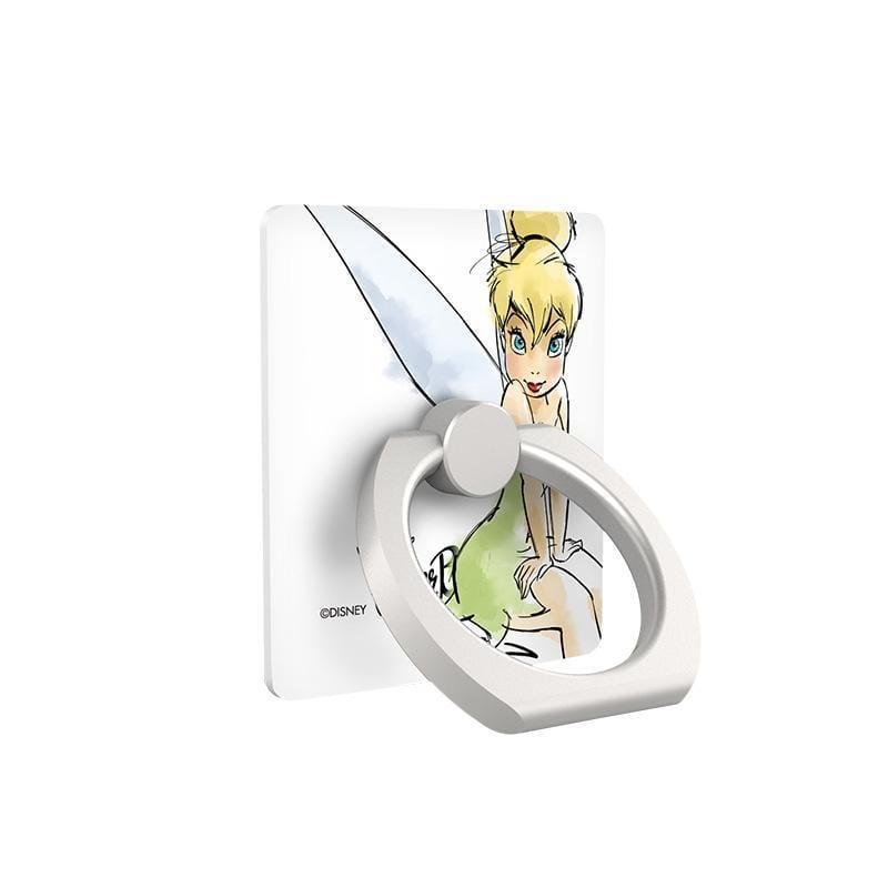 خاتم هاتف مزخرف ابيض Premium Package Disney Art In Tinker Bell من IRING
