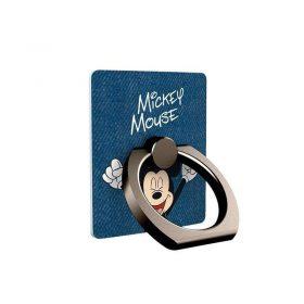 خاتم هاتف مزخرف ازرق Premium Package Disney Mickey Facetime Square Black Ring من IRING